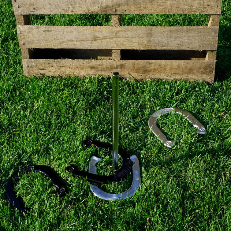 Hey! Play! Professional Horseshoe Set with Carrying Case & Reviews